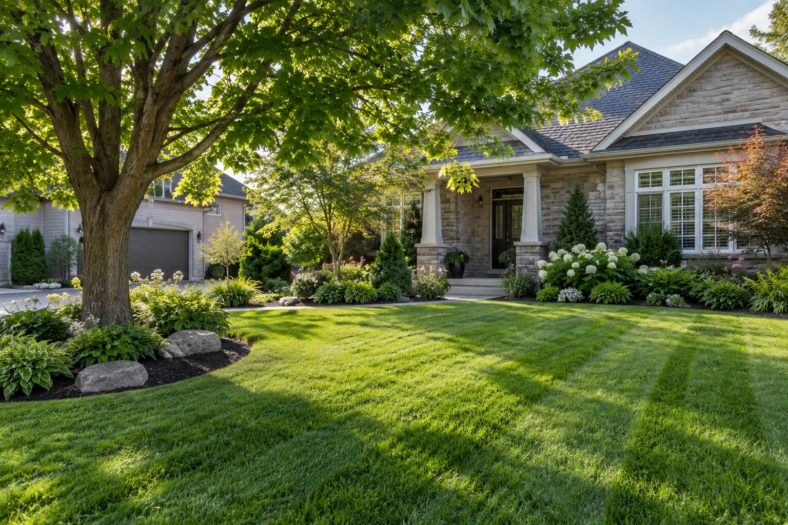 More enjoying your yard. Less working on it.